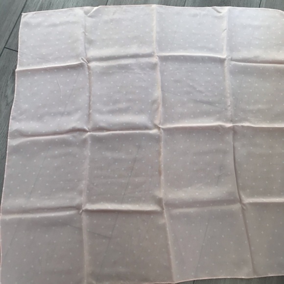 Pink With white polka dot scarf - Picture 2 of 2